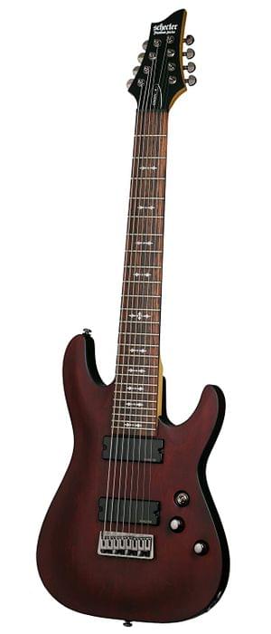 Schecter Omen-8 8-String WSN Walnut Satin Electric Guitar